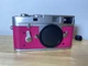 Leica M2 Reskinned in Hot Pink Faux Snakeskin