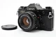 Canon Ae-1 Black Slr Film Camera New Fd 50mm F1.8 New Light Seals 【Exc+5】 7302
