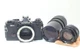 AS IS Olympus OM-4 35mm SLR Film Camera Auto-S 50mm F/1.4 Auto-T 200mm F/4 Lens