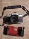 VTG Minolta XG1 35mm SLR Film Camera + MD Rokkor-X 45mm f/2 Lens Untested +Flash