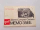 GAF MEMO 35EE Compact Camera Instruction Manual Guide