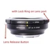 XPimage Lock Adapter for EF Mount Lens to Fujifilm Fuji X Camera X-T5 X-H2s S20