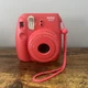 Fujifilm Instax Mini 8 Instant Camera Red Rasberry Tested 100% No Issues!
