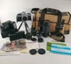 Canon AE-1 Program 35mm Film Camera 3 Lenses Winder Flash Manual Strap Case