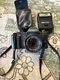 Canon T50 35mm Film Camera w/ FD 50mm Lens + 188A Flash Untested