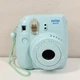 Fujifilm Instax Mini 8 Instant Film Camera Blue W/Strap Tested Working