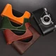 Genuine Real Leather Half Camera Case Bag Cover For Leica 0 i ii iii iiia iiib