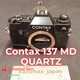 Contax 137 MD Quartz 35mm SLR Film Camera Body For Parts Repair As Is Untested