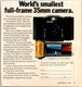 PRINT AD 1978 Minox 35 EL World's Smallest Full Frame 35mm Camera Small 5 x 5