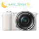 Sony Alpha A5100 Mirrorless Digital Camera 24.3 MP w/ 16-50mm Lens White AF Lock