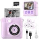 ESOXOFFORE Instant Print Camera for Kids, Christmas Birthday Gifts Purple