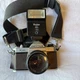 Vintage Asahi Pentax K1000 35mm Camera As is not tested  neck strapa