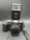Chinon CP-7m 35mm Film SLR w/ Rikenon P 35&ndash;70mm Lens, Vivitar 3200 Flash &ndash;...