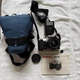 Pentax MZ-50 Film Camera Sigma Zoom Lens 20-80mm Akron Flash Very Clean