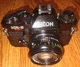 Ricoh KR-5 Super 35mm SLR Film Camera with 50mm P 1:2 Lens Original Leather Case
