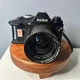 Konica FS-1 SLR Film Camera & Vivitar Wide Angle Lens UNTESTED Clear Viewfinder