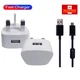 Power Adaptor & USB Wall Charger For Fujifilm XP80 16MP Action Camera