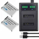 2x EN-EL12 Battery+LCD Charger for Nikon Coolpix A900 AW130 S630 S640 S710 S9900