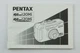 191704 Pentax IQZoom 120Mi/120Mi Quartz Date Genuine Original User Instructions