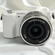 Sony Alpha a5100 White 24.3MP w/16-55 Lens Battery Charger Tested