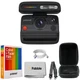 Polaroid Flip Instant Camera Black Color Film Bundle (8 photos)