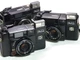 Lot of 3 Yashica Auto Focus 35mm Film Cameras Shutter Works 38mm f/2.8 Japan