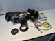 Vintage Olympus OM-2 SLR Film Camera with OM-System Lens 1.8 50mm & Extras