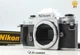 [ w/Strap Near MINT-] Nikon FG Silver 35mm SLR Film Camera Body Only From JAPAN