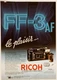 RICOH FF-3 AF vintage Camera  Print Ad !! " Black Camera "