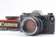 【MINT w/hood & strap】 Canon AE-1 Black Film Camera FD 50mm f/1.4 Lens from JAPAN