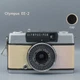 Olympus PEN EE-2 Half Flame Film Champagne Beige 28mm f/3.5 Working & Tested