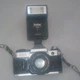Canon AE-1 Program 35mm SLR Film Camera Black w/ Vivitar 2000 Flash