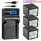 Kastar Battery LCD Charger for Panasonic CGA-DU21 CGR-DU21 PV-GS150 PV-GS180
