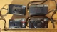 Canon Sure Shot Zoom-S Fuji DL-150 Date Discovery 80 Polaroid One Film Camer Lot