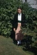 Kodak 35mm Slide 1950s Red Border Kodachrome Pretty Young Woman in Bushes