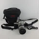 Pentax ZX-50 35mm SLR Film Camera w/28-80 mm Lens Cover Case Silver Untested EUC