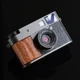 Handmade Ebony Walnut Wood Paste Shake Handle Part Grip fr Fujifilm XHALF Camera
