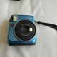 Fujifilm Instax Mini 70 Blue w/ Front Facing Mirror 60mm Built in Flash Works