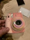 Fuji Instax Mini 8 Fujifilm Camera Pink- W/ Stickers - No Battery Cover - Tested