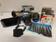 Vintage Yashica FX-2 film camera with Telephoto Lens, Flash, Bag and Filters