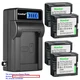 Kastar Battery LCD Wall Charger for Panasonic CGR-DU07 CGADU07 PV-GS150 PV-GS180