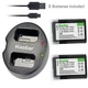 FW50 Battery&DUAL Charger for Sony  SLT-A33, SLT-A35, SLT-A37, SLT-A55V