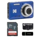 Kodak PIXPRO FZ55 Blue 16MP Digital Camera 5X Optical Zoom 28mm Wide Angle Lens