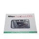 Nikon One Touch 100 Instruction Manual Only 35 MM Camera Photography Technology Nikon One Touch 100 Instruction Manual Only 35 MM Camera Photography Technology