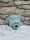 Fujifilm Instax Mini 8 Instant Film Camera Light/Mint Green tested Missing Cover