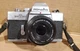 Minolta SRT201 35mm film camera with Minolta MD rokkor-x 45mm f1.2 Lens