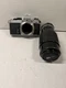 Nikon FE Silver 35mm Film Camera with Nikkor 80-200mm f4.5 Lens-For parts/repair
