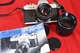 Yashica FX-2 SLR Film Camera with Yashica DSB 50mm f/1.9 & Yus 135mm f/2.8 More