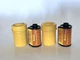 2 VTG Kodak 35mm Metal Film Containers  with Panatomic X Used  Film Canisters