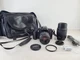 CANON EOS 5000 35mm SLR Film Camera w/ EF 28-80mm + Zoom 80-200mm Lens -Minty